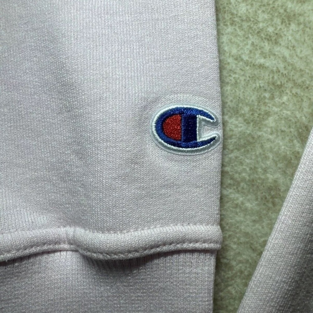 NWT Champion Women's Powerblend Hoodie Sweatshirt Sweater Pink Purple Logo - Picture 7 of 7